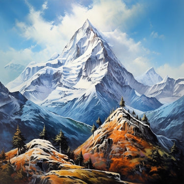 White Mountain Acrylic Canvas
